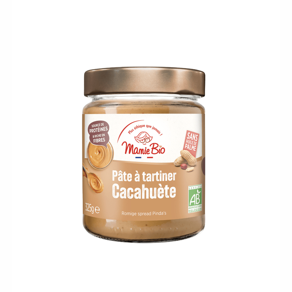 Pâte à tartiner cacahuètes BIO - 325g Mamie Bio vrac-zero-dechet-ecolo-balma-gramont