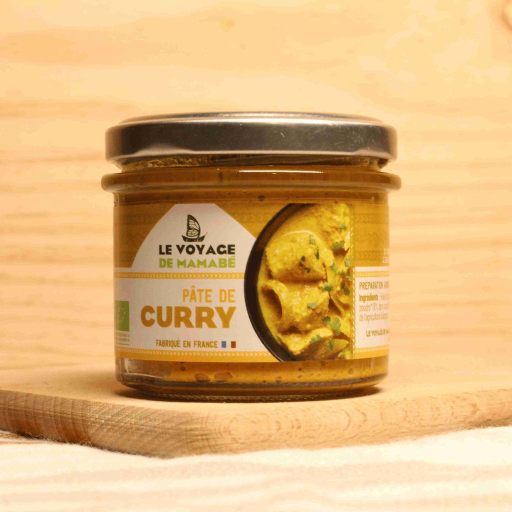 Pâte de curry BIO - 105g Le voyage de Mamabé vrac-zero-dechet-ecolo-balma-gramont