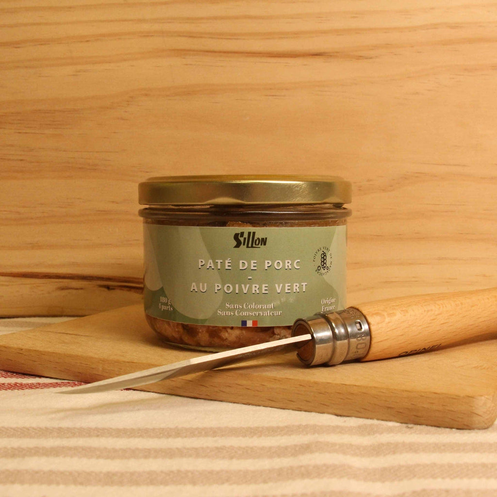 Pâté de porc au poivre vert - 180g Conserverie Sillon vrac-zero-dechet-ecolo-balma-gramont