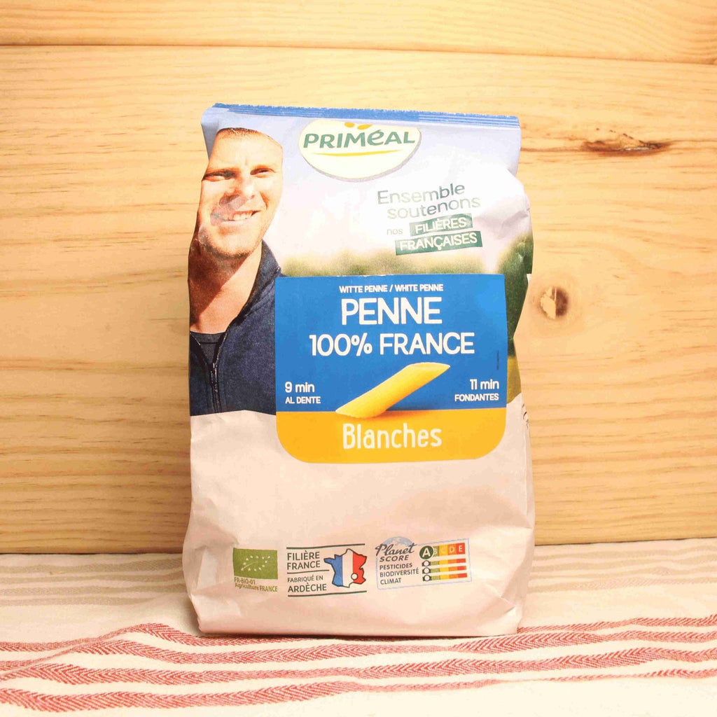 Pâtes Penne blanches origine France BIO - 500g Priméal vrac-zero-dechet-ecolo-balma-gramont