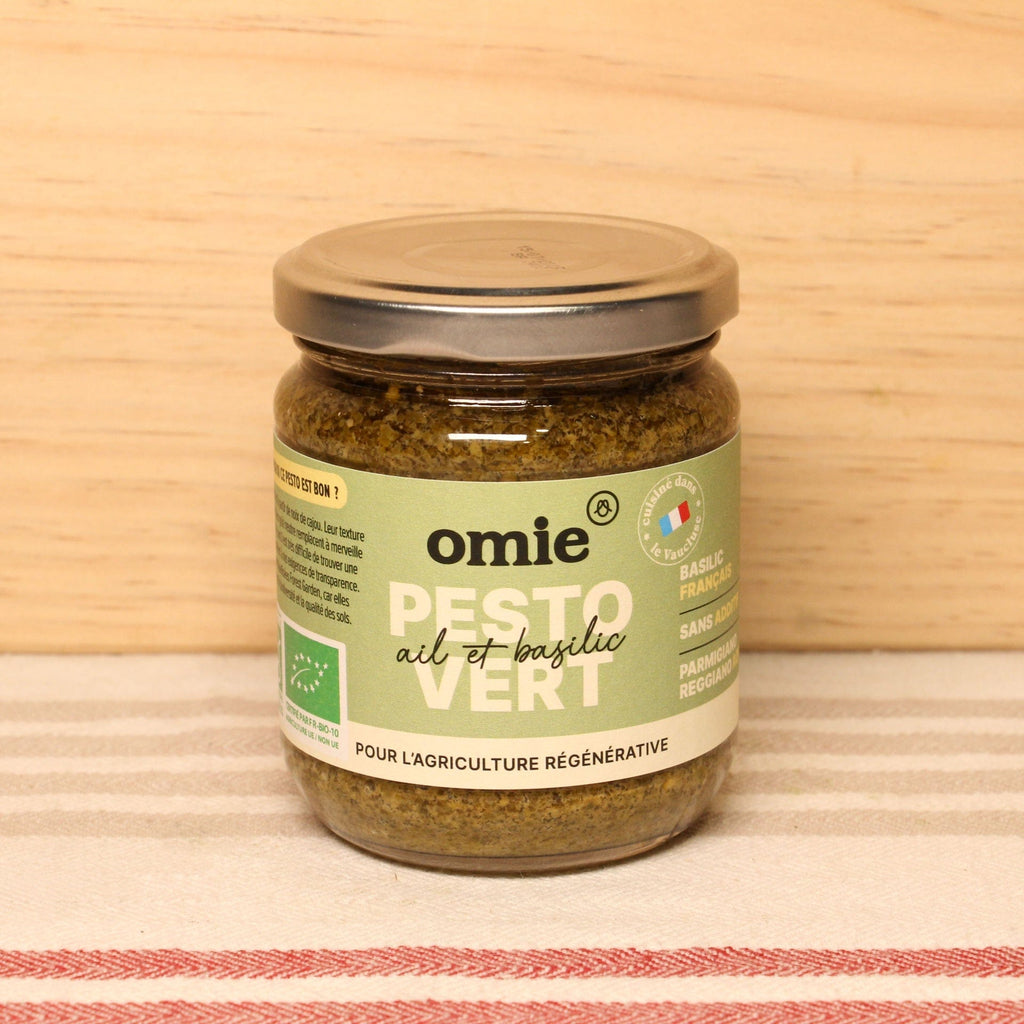 Pesto vert-basilic français BIO - 180g Omie vrac-zero-dechet-ecolo-balma-gramont