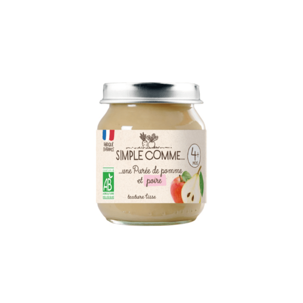 Petit pot bébé Pomme Poire BIO - dès 4 mois - 125g Simple comme vrac-zero-dechet-ecolo-balma-gramont