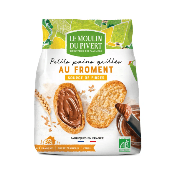 Petits pains grillés au froment BIO - 225g Moulin du Pivert vrac-zero-dechet-ecolo-balma-gramont