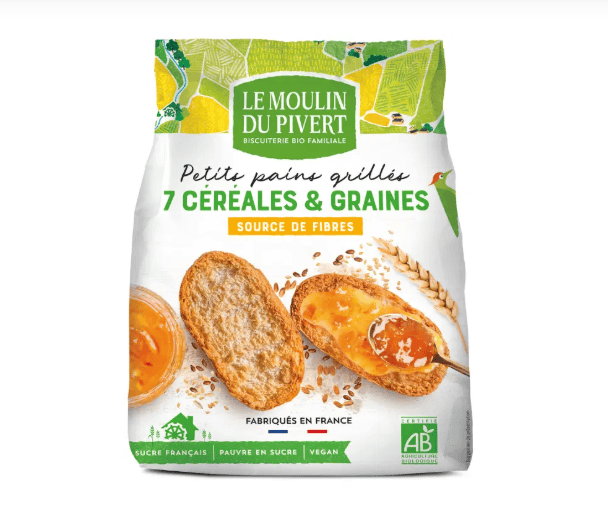 Petits pains grillés aux graines BIO - 225g Moulin du Pivert vrac-zero-dechet-ecolo-balma-gramont