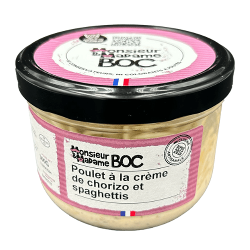 Poulet à la crème de chorizo, spaghettis - 300g La Centrale du Bocal vrac-zero-dechet-ecolo-balma-gramont