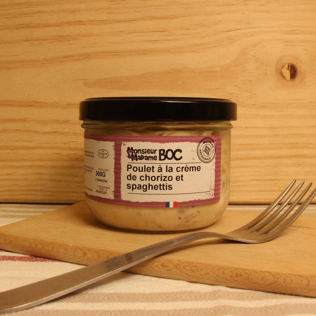 Poulet à la crème de chorizo, spaghettis - 300g La Centrale du Bocal vrac-zero-dechet-ecolo-balma-gramont