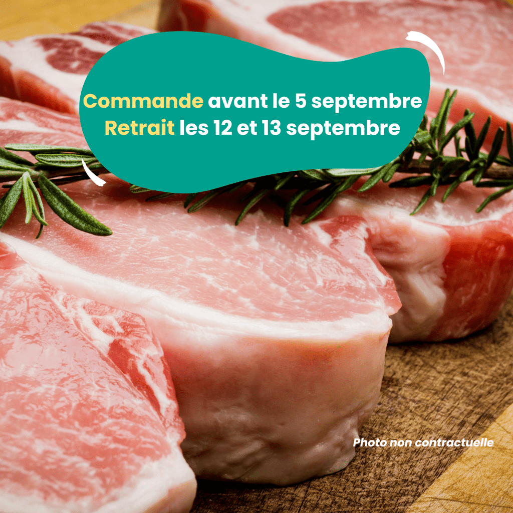 PRÉCOMMANDE AVEC ACOMPTE - Côtes de porc (800g à 1kg) Domaine des Tuileries vrac-zero-dechet-ecolo-balma-gramont