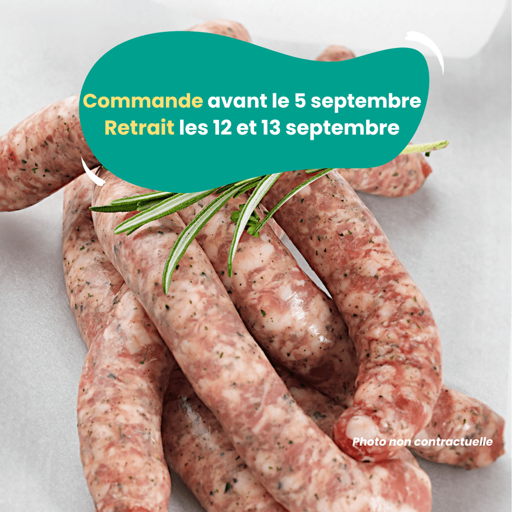 PRÉCOMMANDE Chipolatas (500g) Domaine des Tuileries vrac-zero-dechet-ecolo-balma-gramont