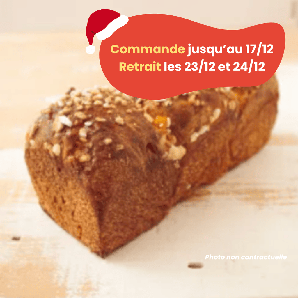 PRÉCOMMANDE Noël - Brioche à l'orange confite BIO - 320g Les Frères Chapelier vrac-zero-dechet-ecolo-balma-gramont