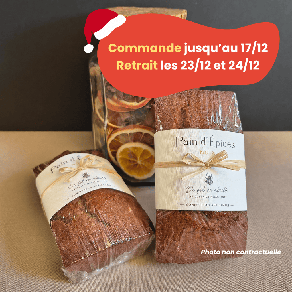 PRÉCOMMANDE Noël - Pain d'épices aux Noix - 260g De Fil en Abeille vrac-zero-dechet-ecolo-balma-gramont