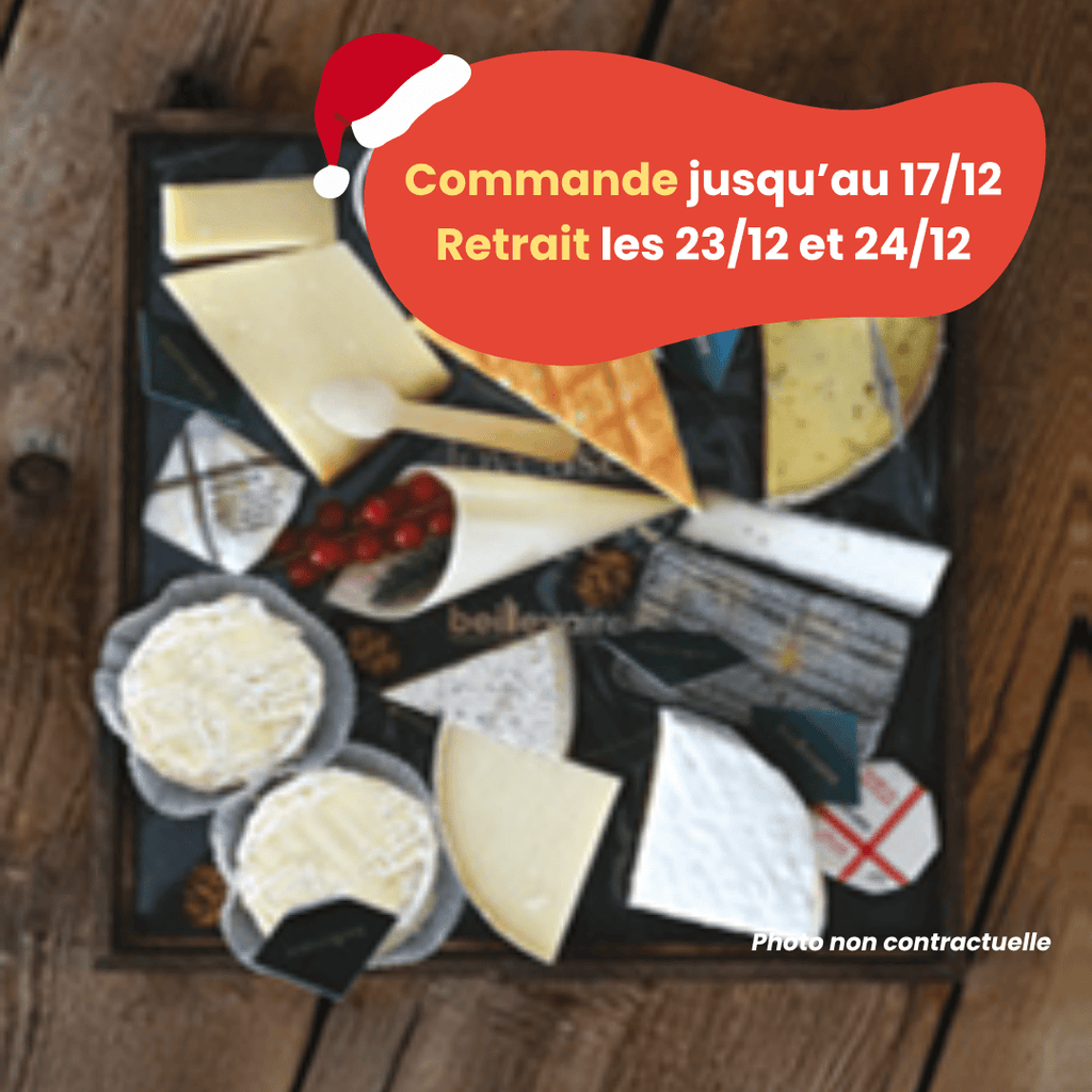PRÉCOMMANDE Noël - Plateau de fromages 10/12 pers. Beillevaire vrac-zero-dechet-ecolo-balma-gramont