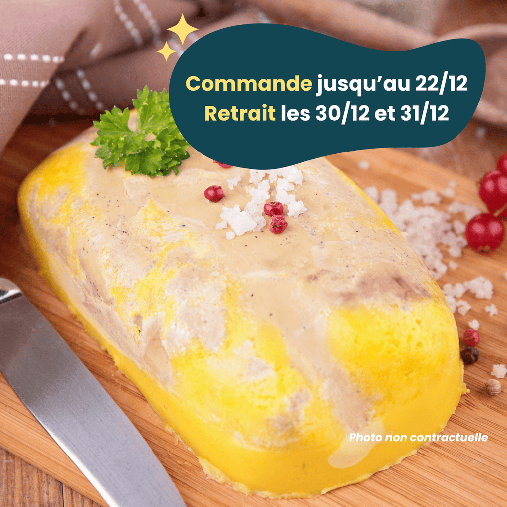 PRÉCOMMANDE Nouvel An - ACOMPTE - Foie gras mi-cuit (environ 200g) Domaine des Tuileries vrac-zero-dechet-ecolo-balma-gramont