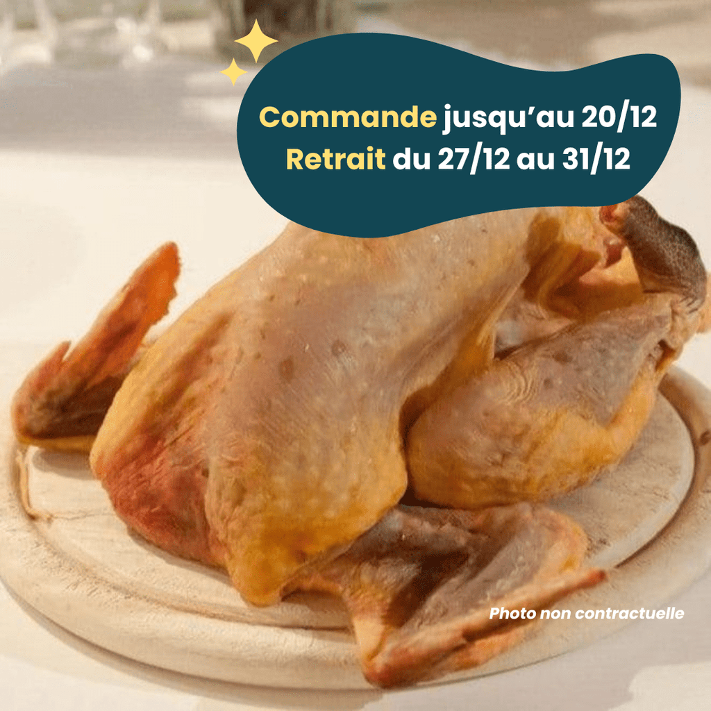 PRÉCOMMANDE Nouvel An - ACOMPTE - Pintade grasse (1,8 à 2,5kg) Domaine des Tuileries vrac-zero-dechet-ecolo-balma-gramont