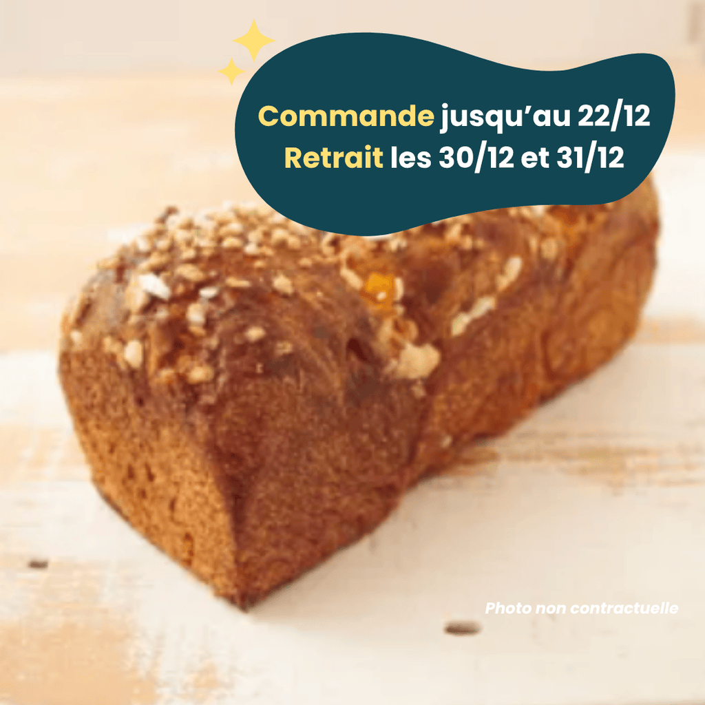 PRÉCOMMANDE Nouvel An - Brioche à l'orange confite BIO - 320g Les Frères Chapelier vrac-zero-dechet-ecolo-balma-gramont