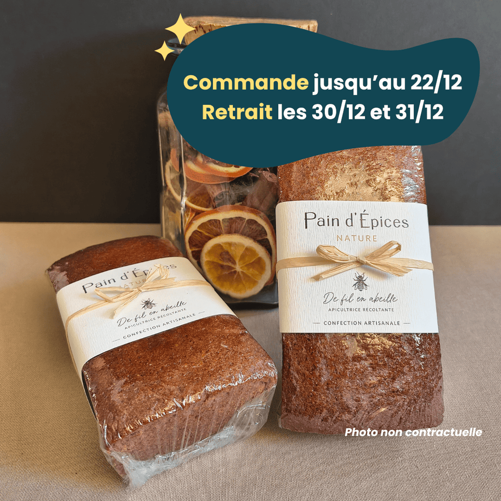 PRÉCOMMANDE Nouvel An - Pain d'épices Nature - 260g De Fil en Abeille vrac-zero-dechet-ecolo-balma-gramont