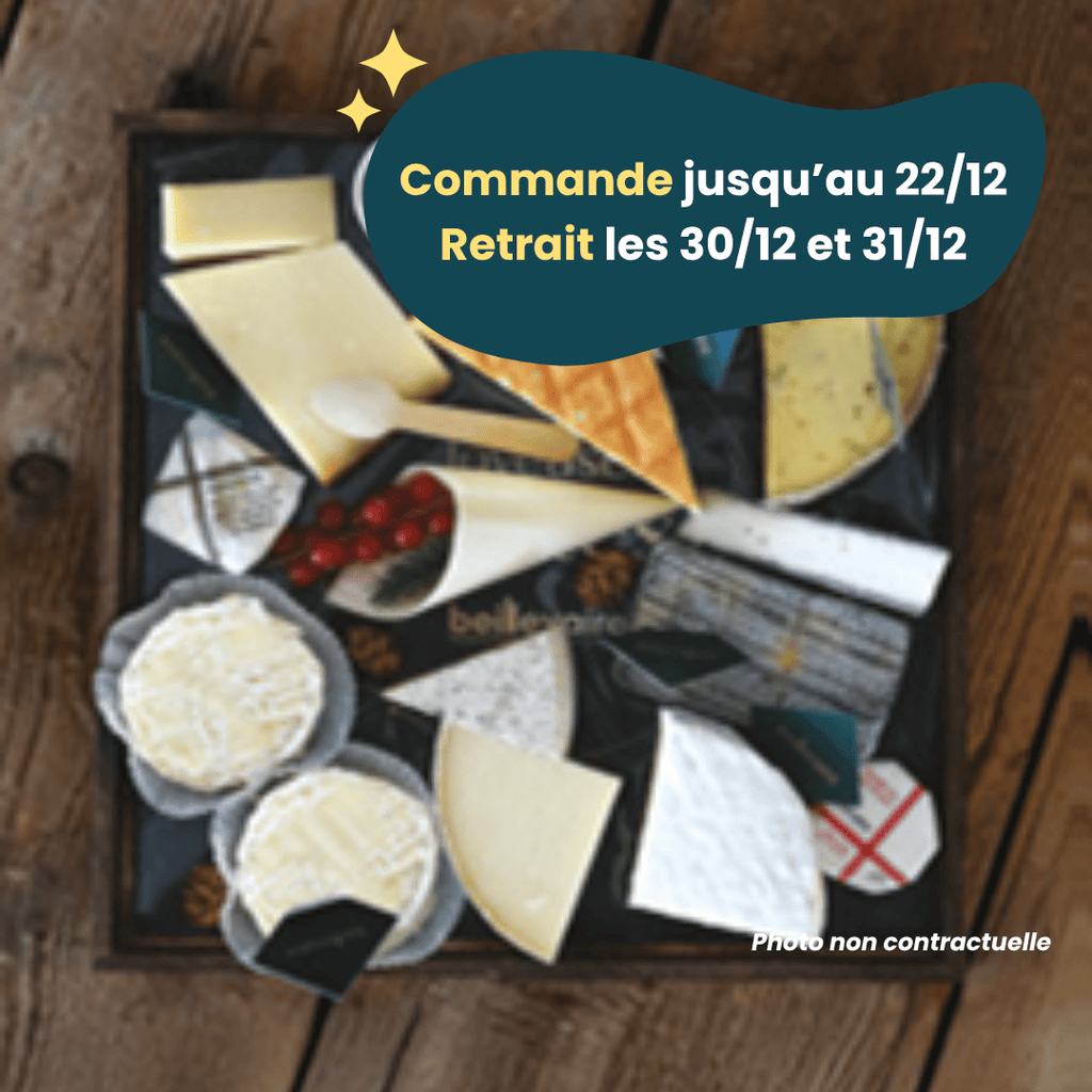 PRÉCOMMANDE Nouvel An - Plateau de fromages - 10/12 pers. Beillevaire vrac-zero-dechet-ecolo-balma-gramont