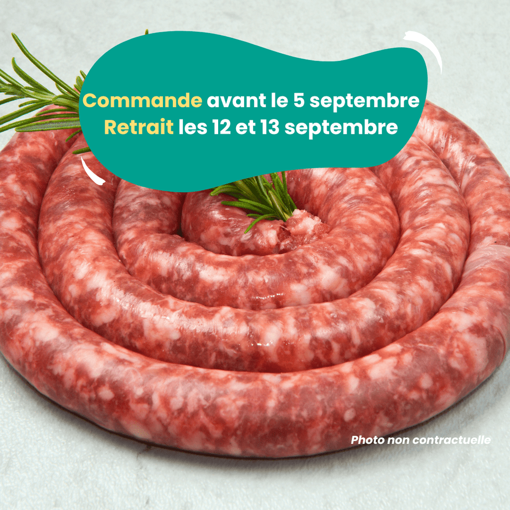 PRÉCOMMANDE Saucisse à l'ail des ours (1kg) Domaine des Tuileries vrac-zero-dechet-ecolo-balma-gramont