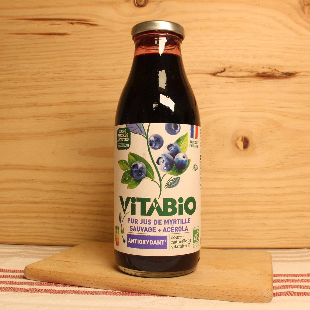 Pur jus de Myrtille Sauvage - ANTIOXYDANT- 50cl Vitabio vrac-zero-dechet-ecolo-balma-gramont