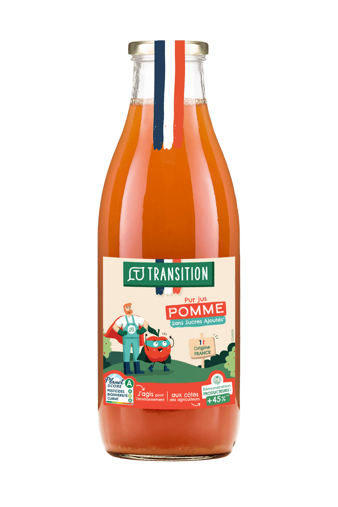 Pur jus de pomme en conversion - 1L Transition vrac-zero-dechet-ecolo-balma-gramont