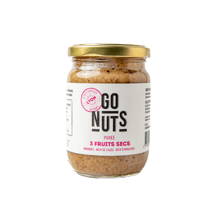 Purée 3 fruits secs BIO - 250g Go Nuts vrac-zero-dechet-ecolo-balma-gramont