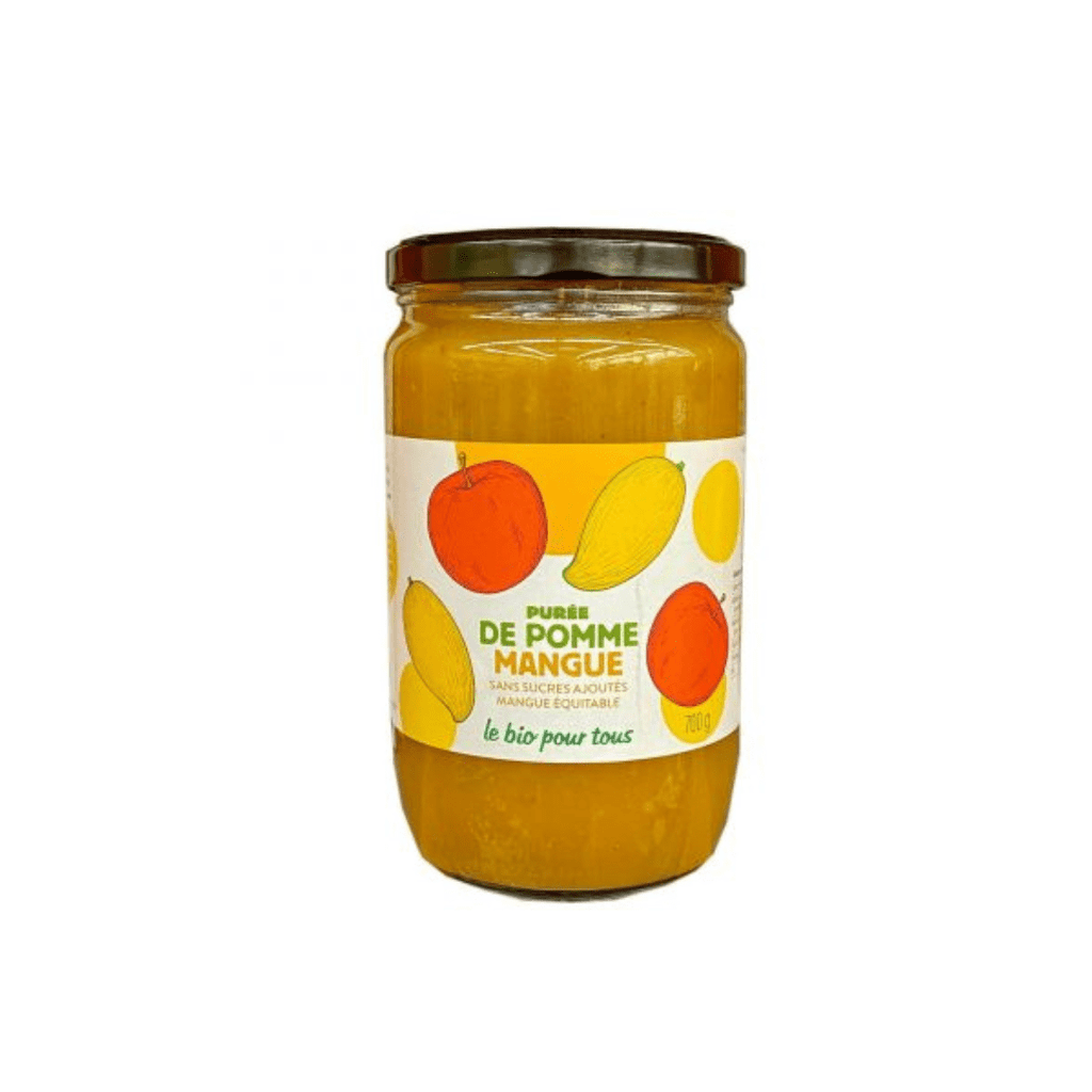 Purée de pomme mangue BIO - 700g Le bio pour tous vrac-zero-dechet-ecolo-balma-gramont