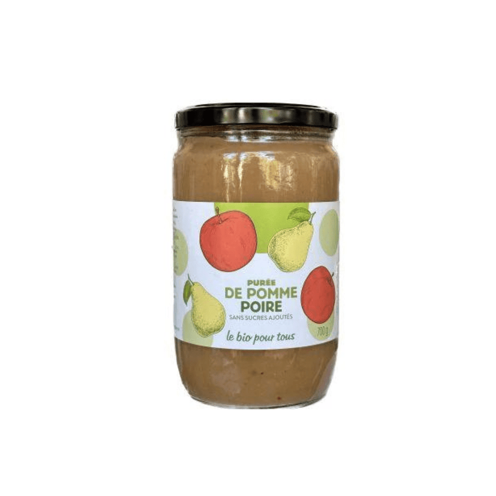 Purée de pomme poire BIO - 700g Le bio pour tous vrac-zero-dechet-ecolo-balma-gramont