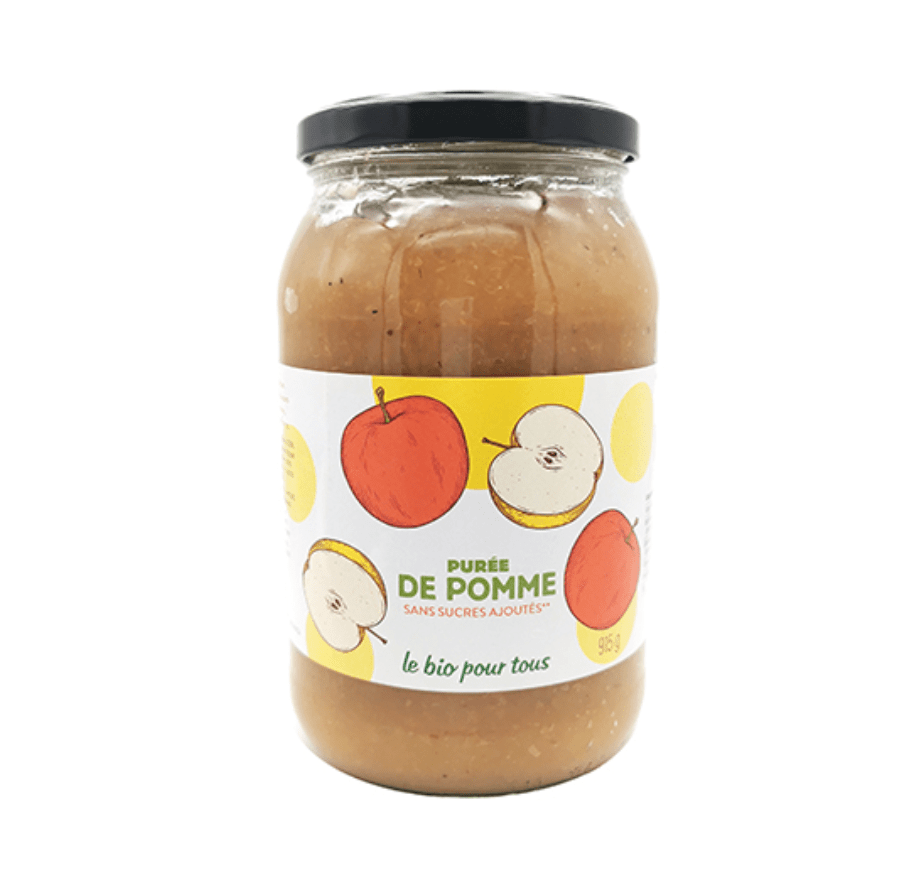 Purée de pommes BIO - 915g Le bio pour tous vrac-zero-dechet-ecolo-balma-gramont