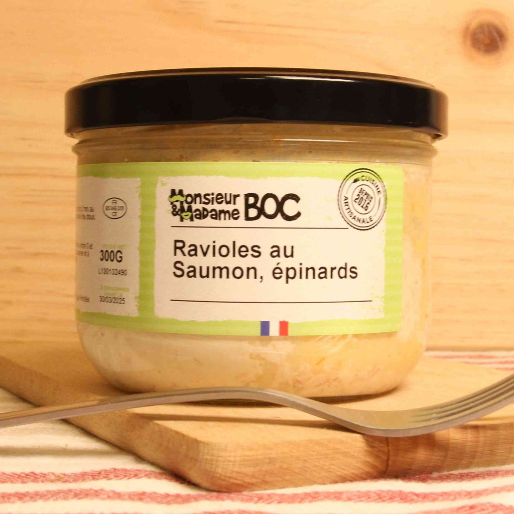 Ravioles saumon et épinards - 300g La Centrale du Bocal vrac-zero-dechet-ecolo-balma-gramont