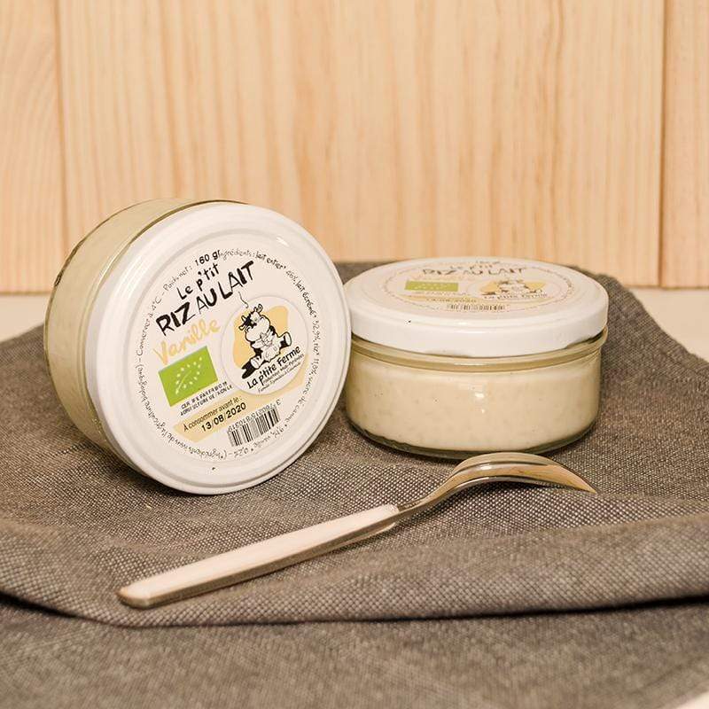 Riz au lait vanille BIO - 160g La p'tite ferme vrac-zero-dechet-ecolo-balma-gramont