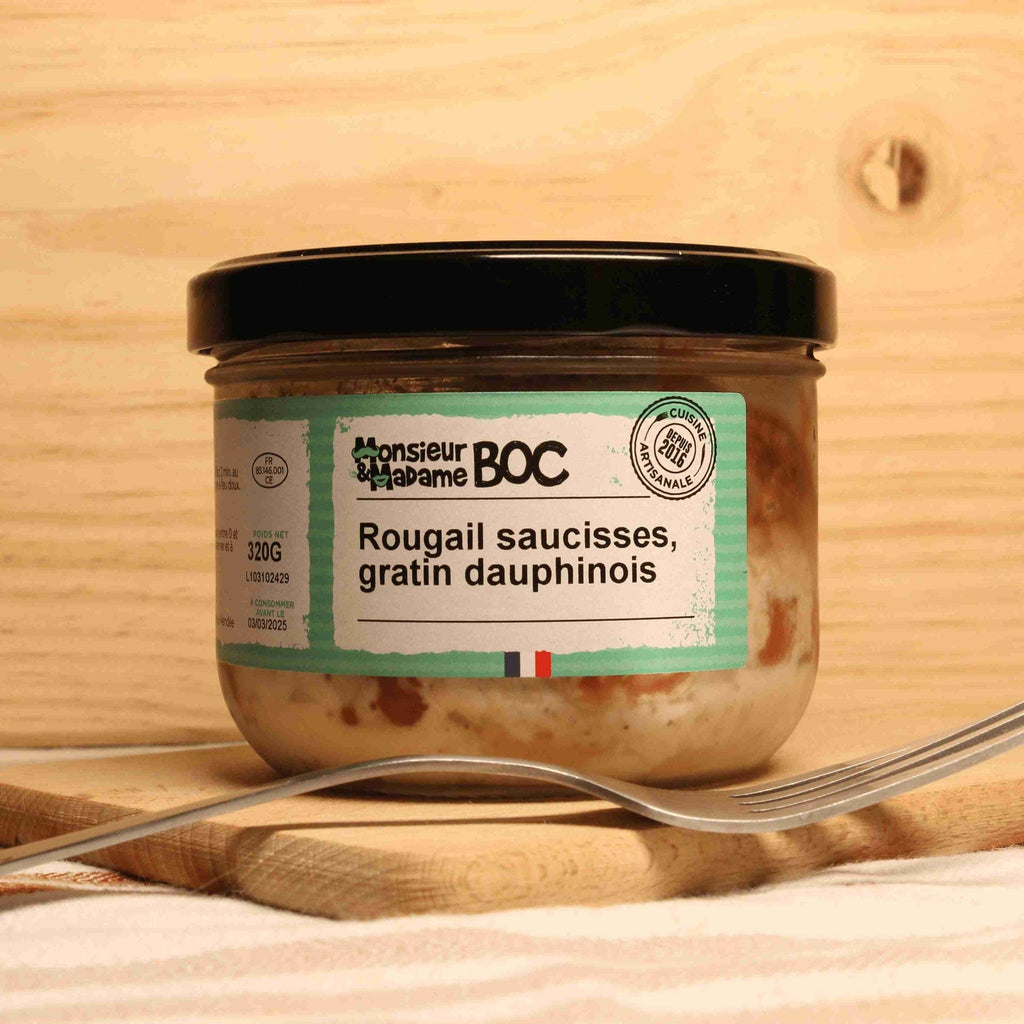 Rougail Saucisses, Gratin Dauphinois - 320g La Centrale du Bocal vrac-zero-dechet-ecolo-balma-gramont