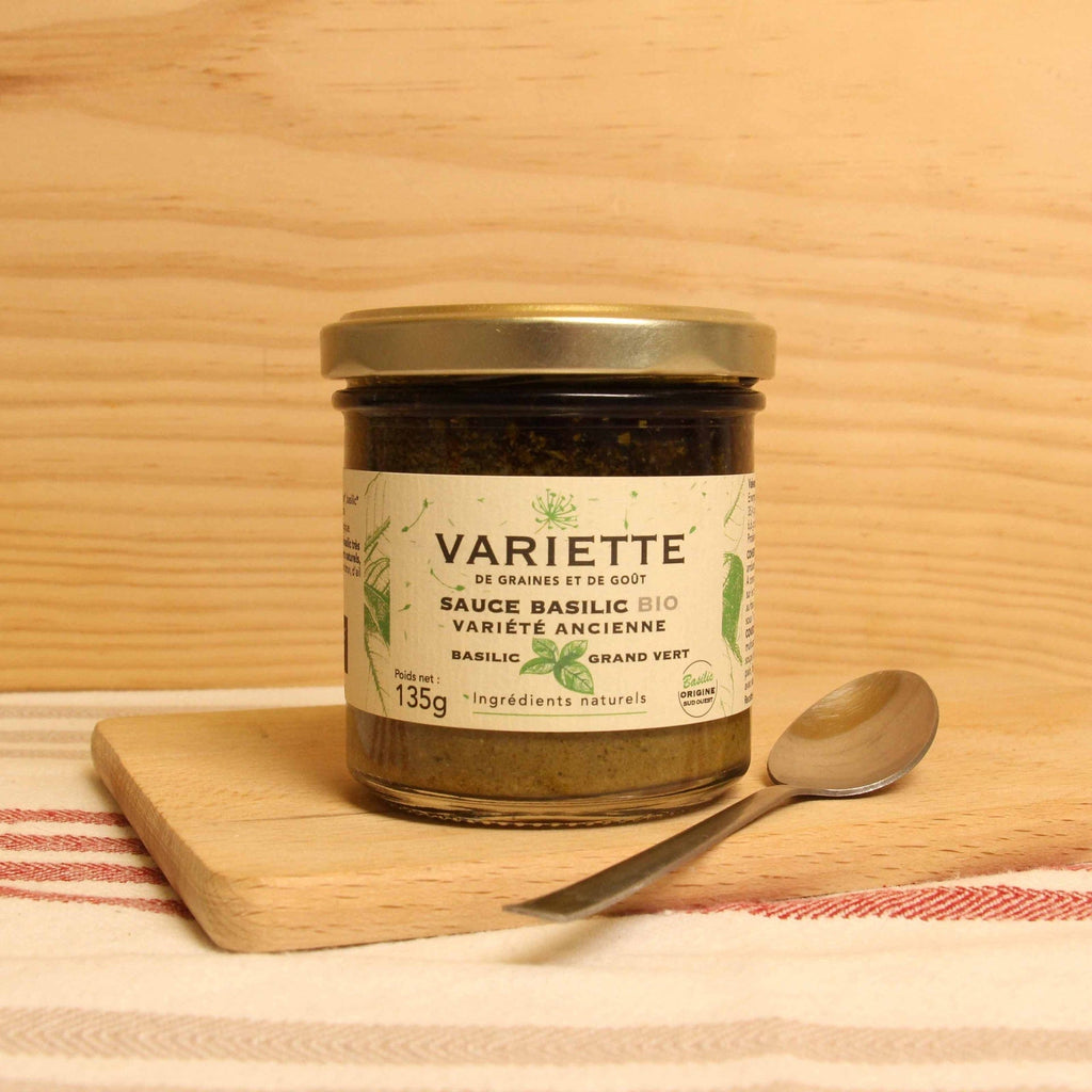 Sauce basilic citronnelle BIO - 135g - ANTIGASPI Variette vrac-zero-dechet-ecolo-balma-gramont