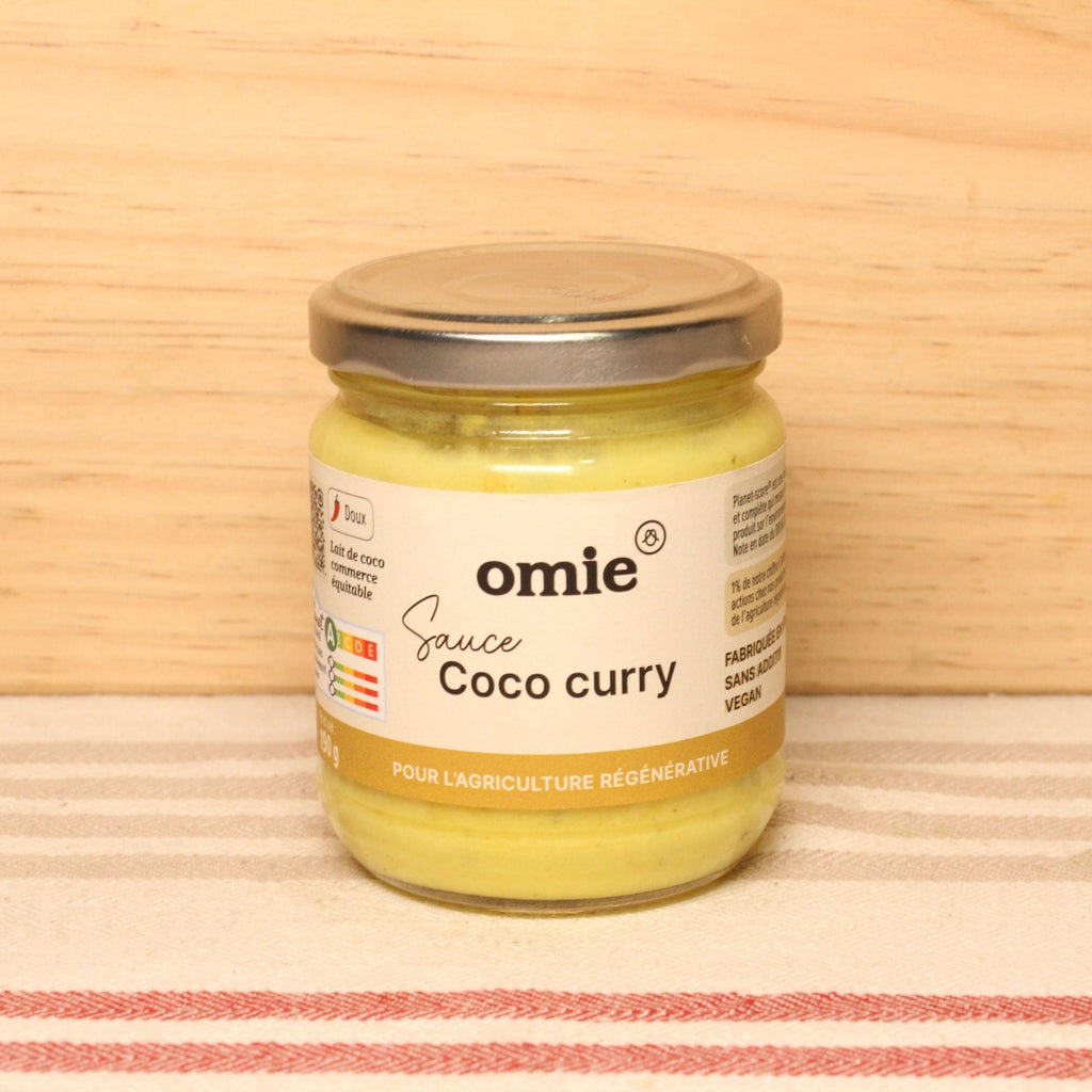 Sauce coco curry jaune de Madras - 190g Omie vrac-zero-dechet-ecolo-balma-gramont