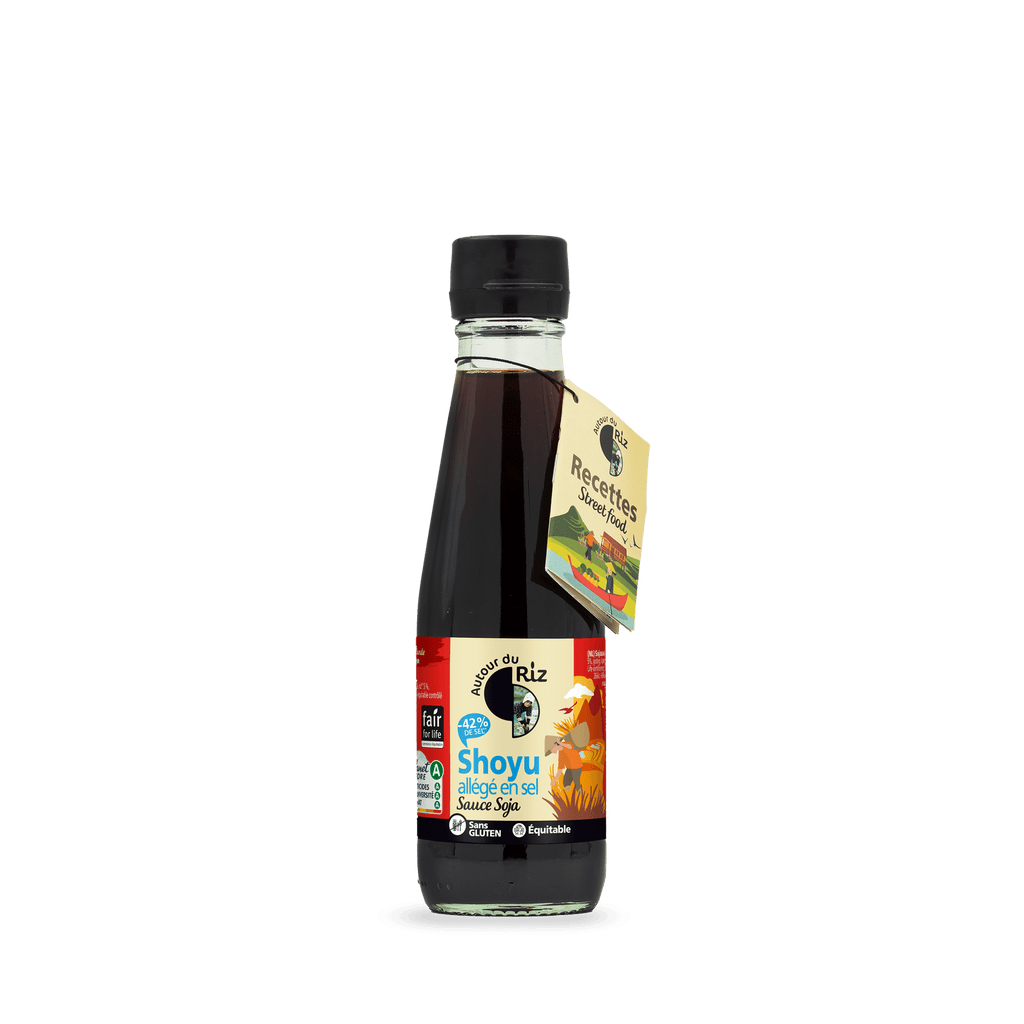 Sauce soja shoyu allégé en sel BIO - 200ml Autour du riz vrac-zero-dechet-ecolo-balma-gramont