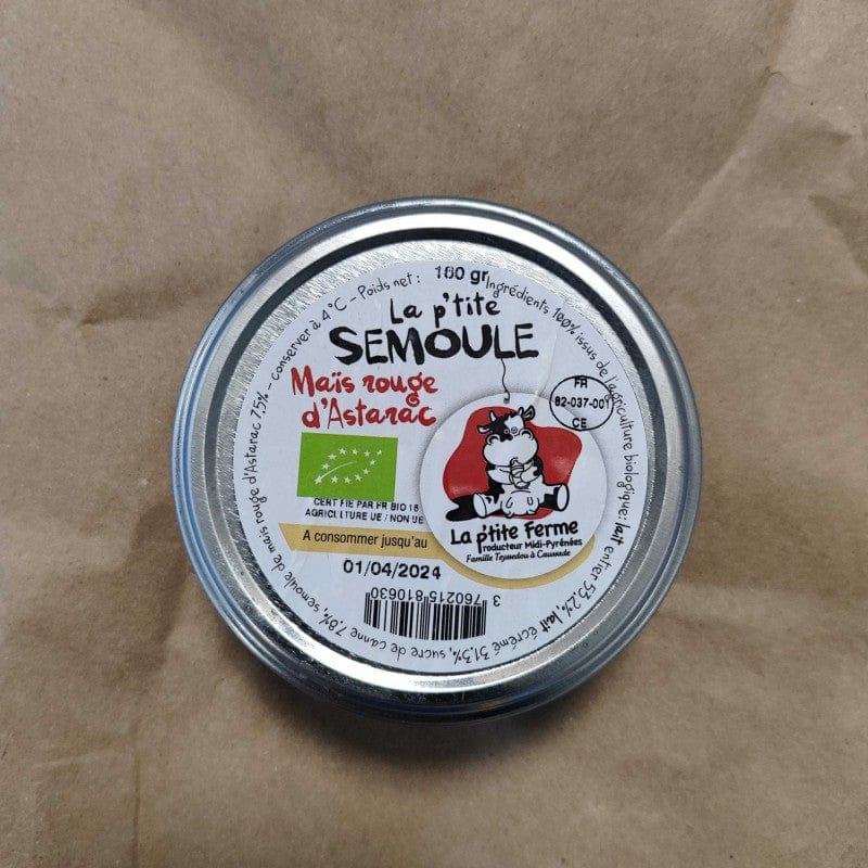 Semoule au lait au Maïs rouge d'Astarac BIO -160 g La p'tite ferme vrac-zero-dechet-ecolo-balma-gramont