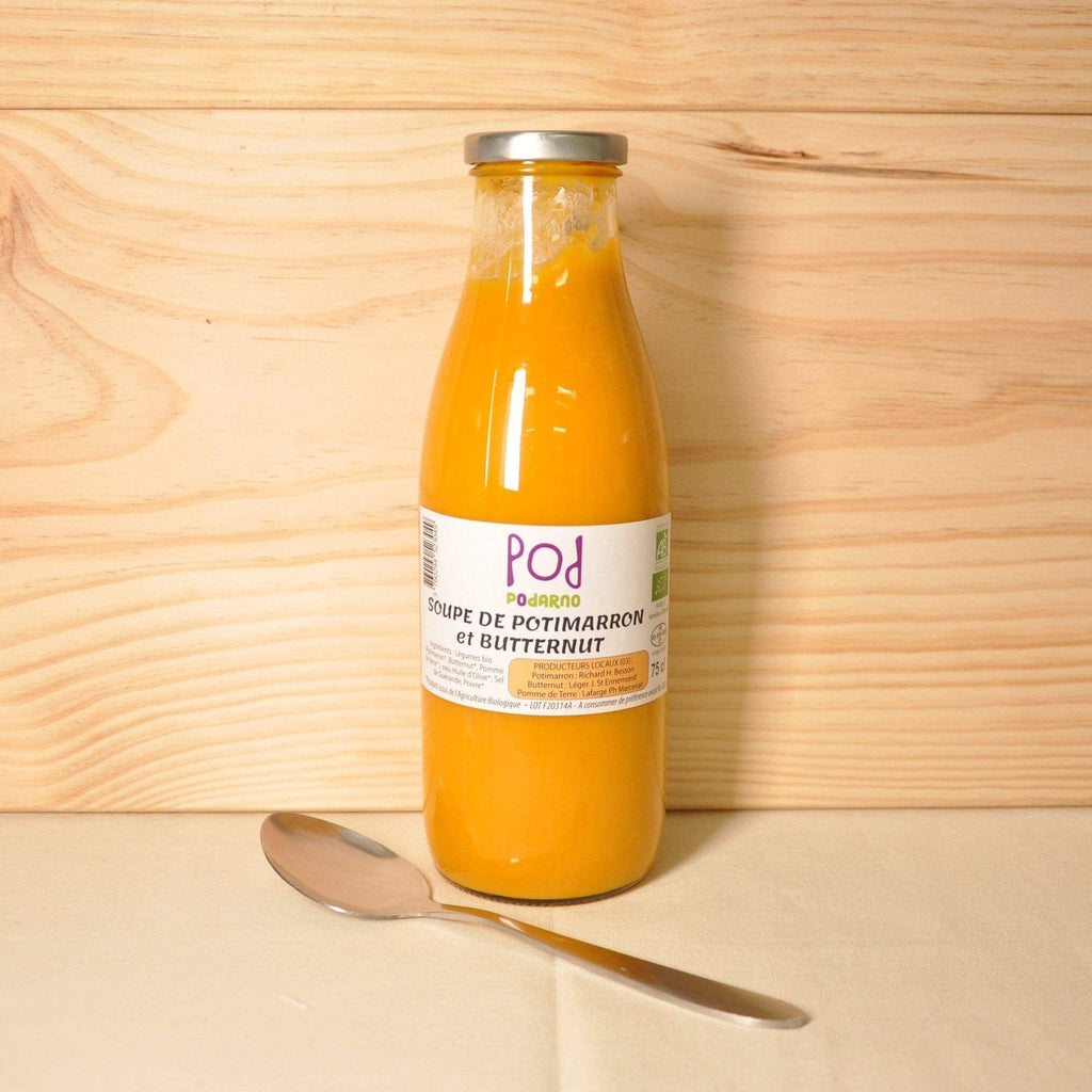 Soupe de potimarron et butternut BIO - 75cl Podarno vrac-zero-dechet-ecolo-balma-gramont