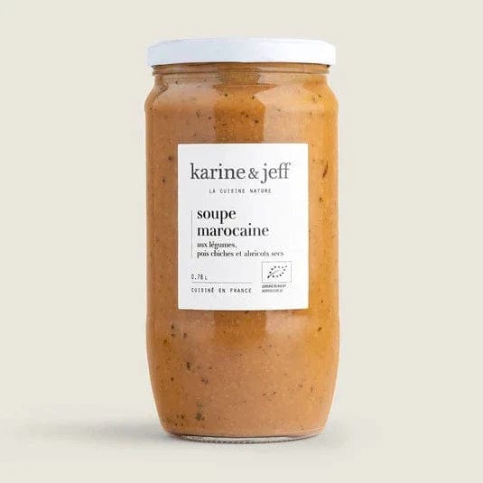 Soupe Marocaine - aux légumes, pois chiches et abricots secs BIO - 78cl Karine & Jeff vrac-zero-dechet-ecolo-balma-gramont