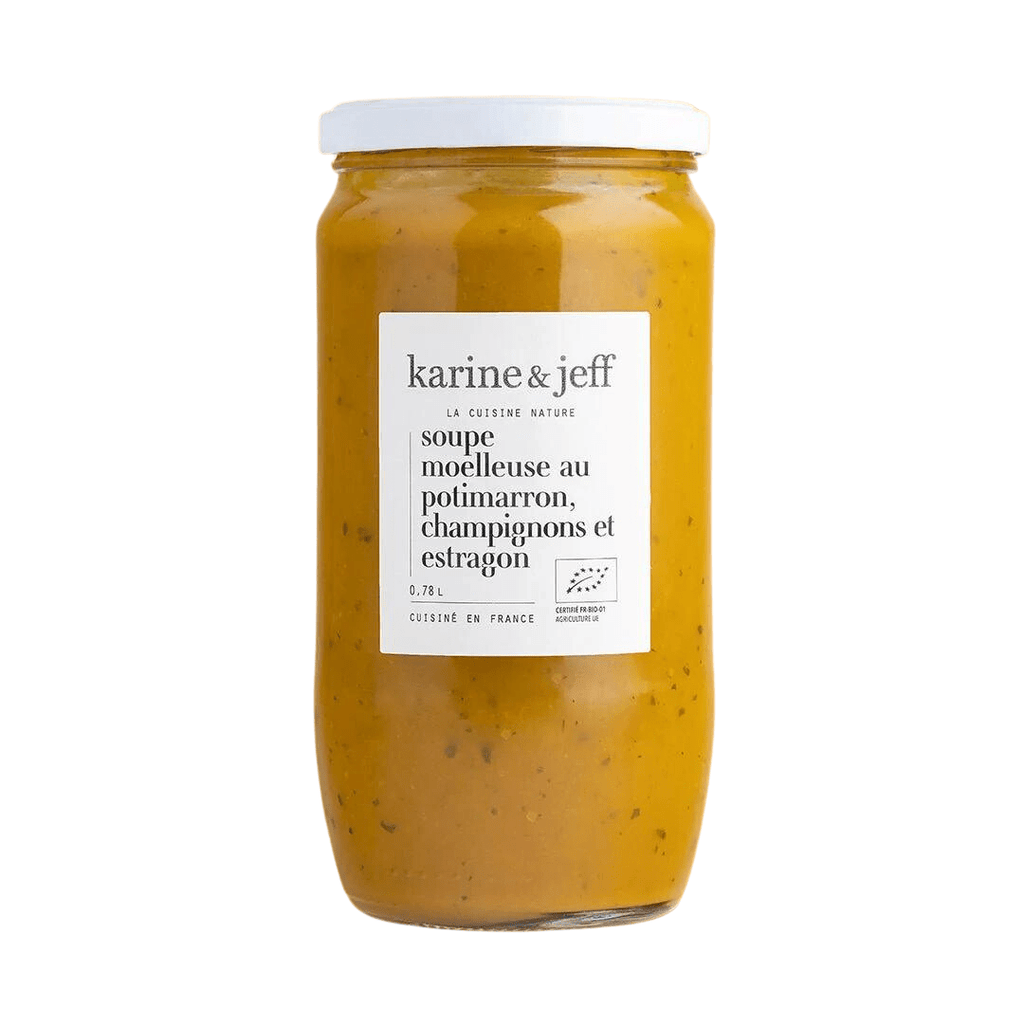 Soupe moelleuse au potimarron, champignon et estragon BIO - 78cl Karine & Jeff vrac-zero-dechet-ecolo-balma-gramont