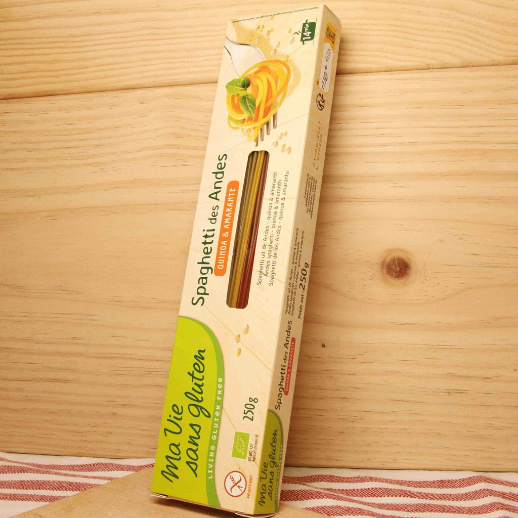 Spaghetti des Andes quinoa & amarante sans gluten BIO - 250g Ma vie sans gluten vrac-zero-dechet-ecolo-balma-gramont