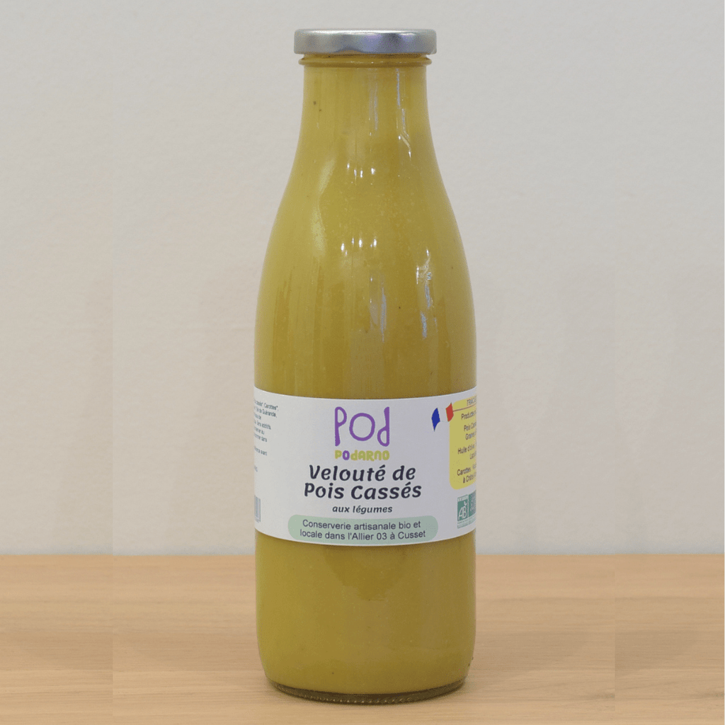 Velouté de pois cassés aux légumes BIO - 75cl Podarno vrac-zero-dechet-ecolo-balma-gramont