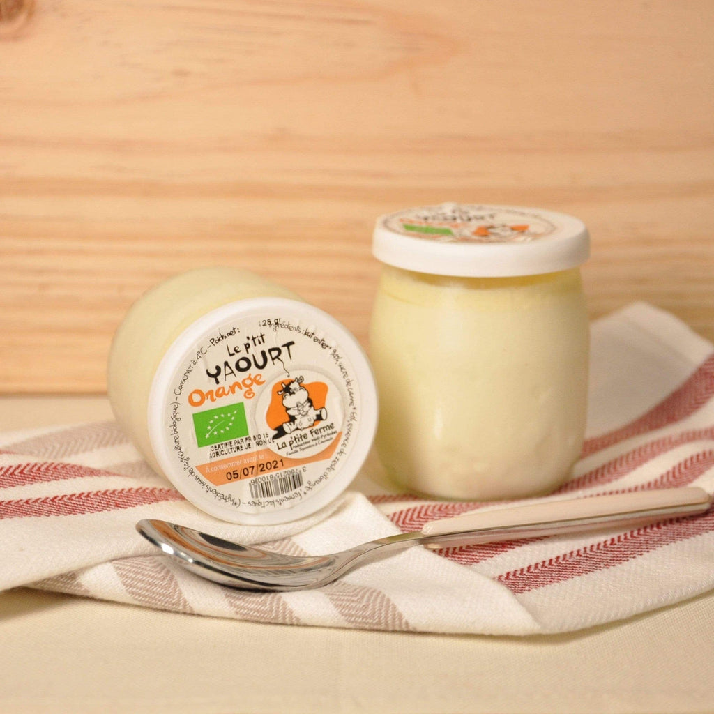 Yaourt à l'orange BIO - 125g La p'tite ferme vrac-zero-dechet-ecolo-balma-gramont