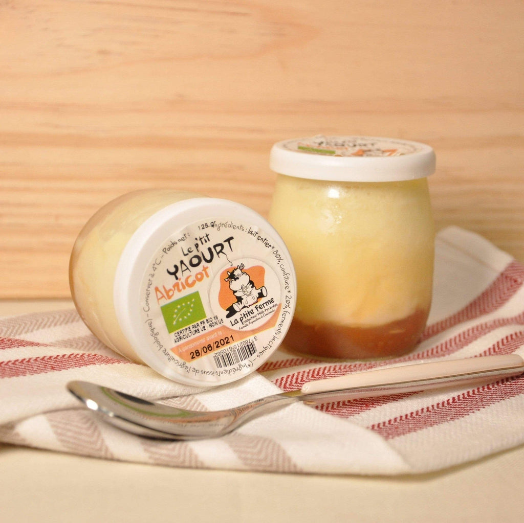 Yaourt aux fruits BIO - Abricot - 125g La p'tite ferme vrac-zero-dechet-ecolo-balma-gramont
