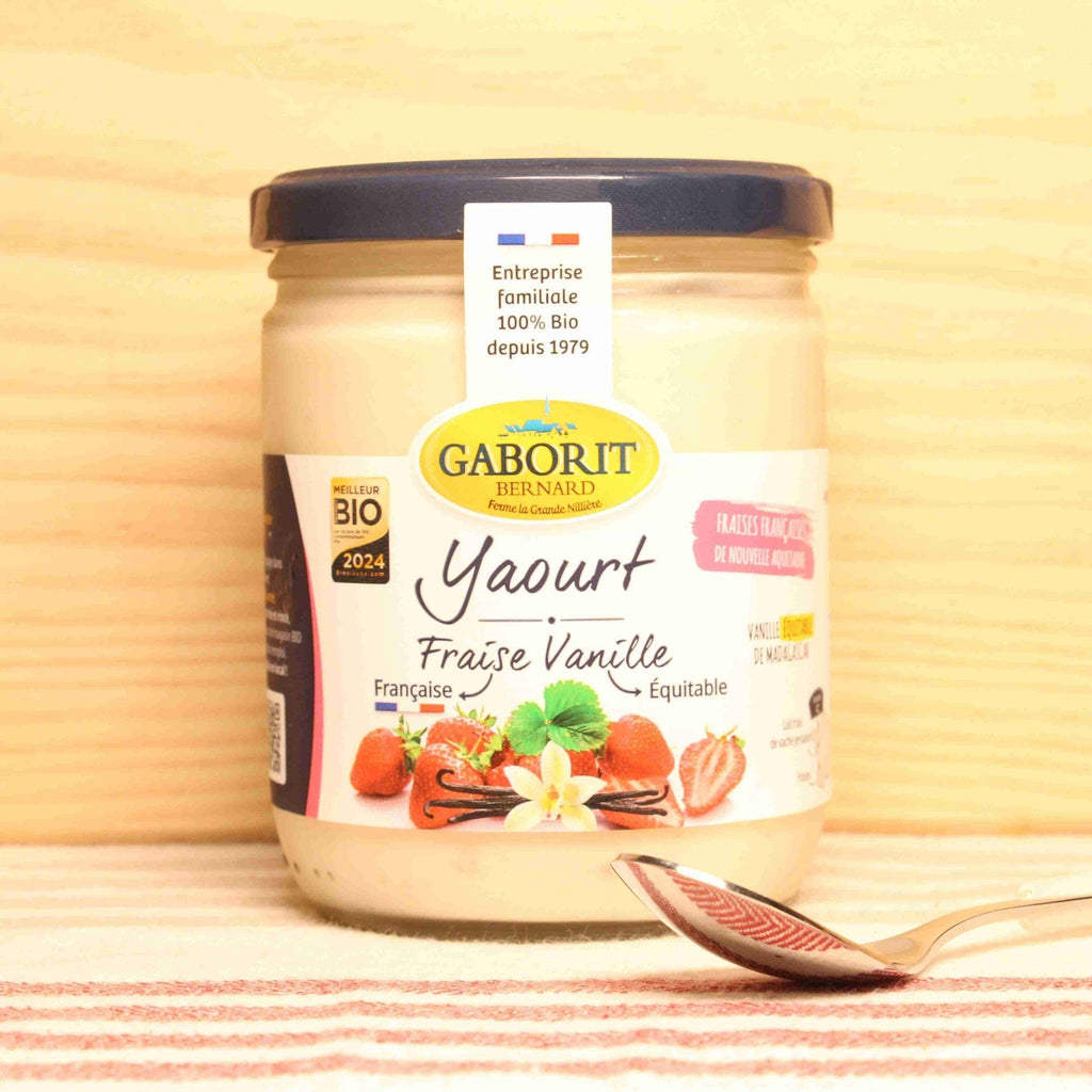 Yaourt brassé Fraise-Vanille BIO - 400g Bernard GABORIT vrac-zero-dechet-ecolo-balma-gramont