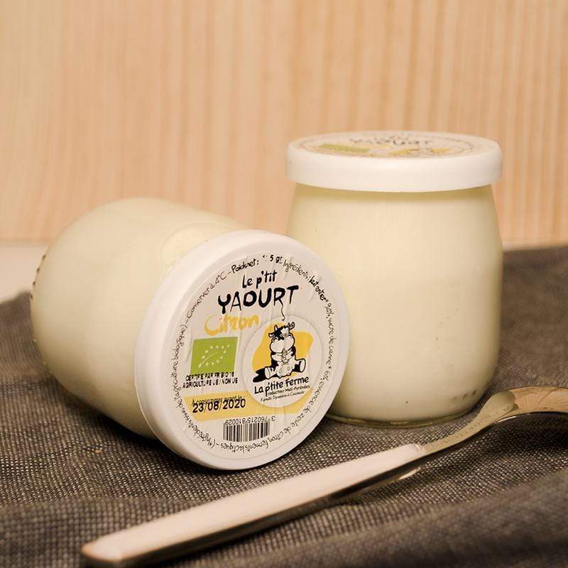 Yaourt citron BIO - 125g La p'tite ferme vrac-zero-dechet-ecolo-balma-gramont