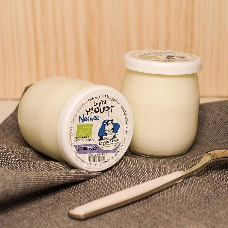 Yaourt nature BIO - 125g La p'tite ferme vrac-zero-dechet-ecolo-balma-gramont