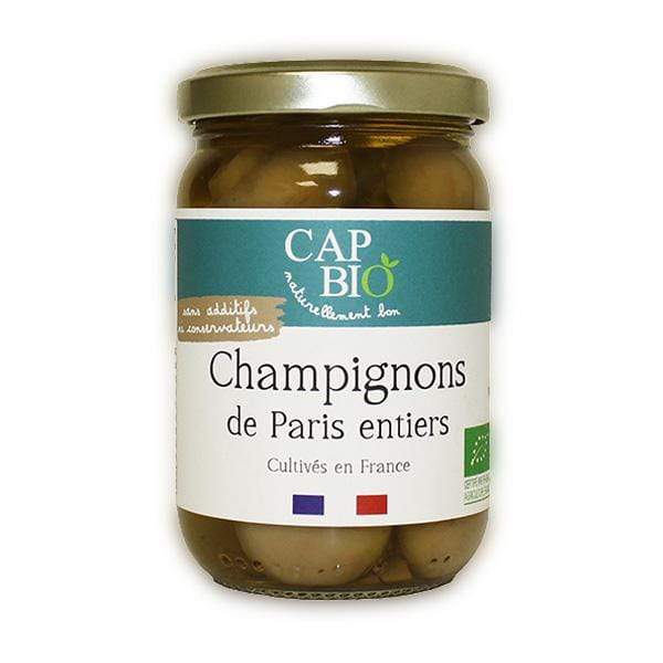 Champignons de Paris entiers BIO - 195g Cap Bio vrac-zero-dechet-ecolo-balma-gramont