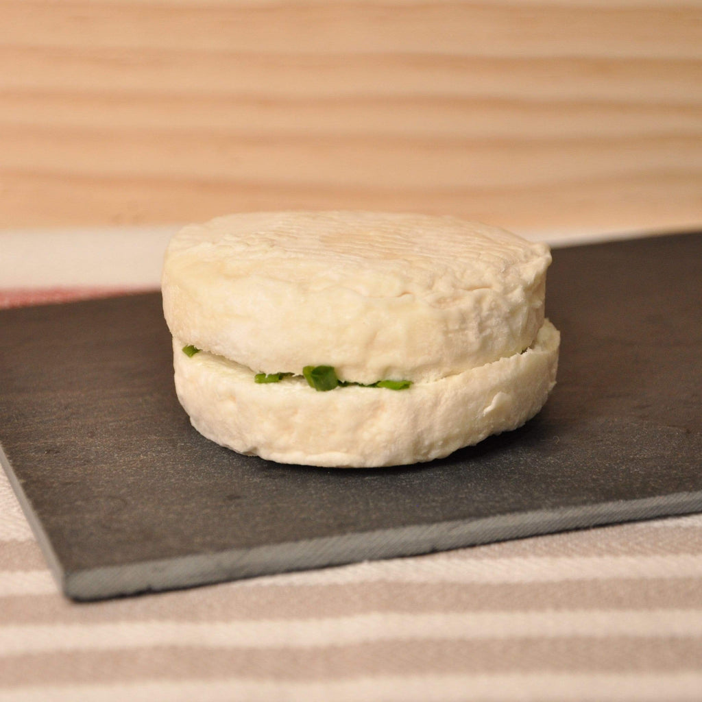 Chèvre frais fermier Ciboulette - 1 pièce (env.70g) La vieille grange vrac-zero-dechet-ecolo-balma-gramont