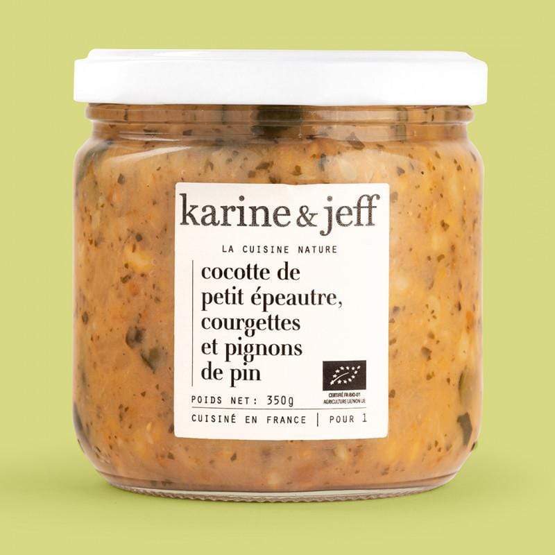 Cocotte de petit épeautre, courgettes et pignons - 350g Karine & Jeff vrac-zero-dechet-ecolo-balma-gramont