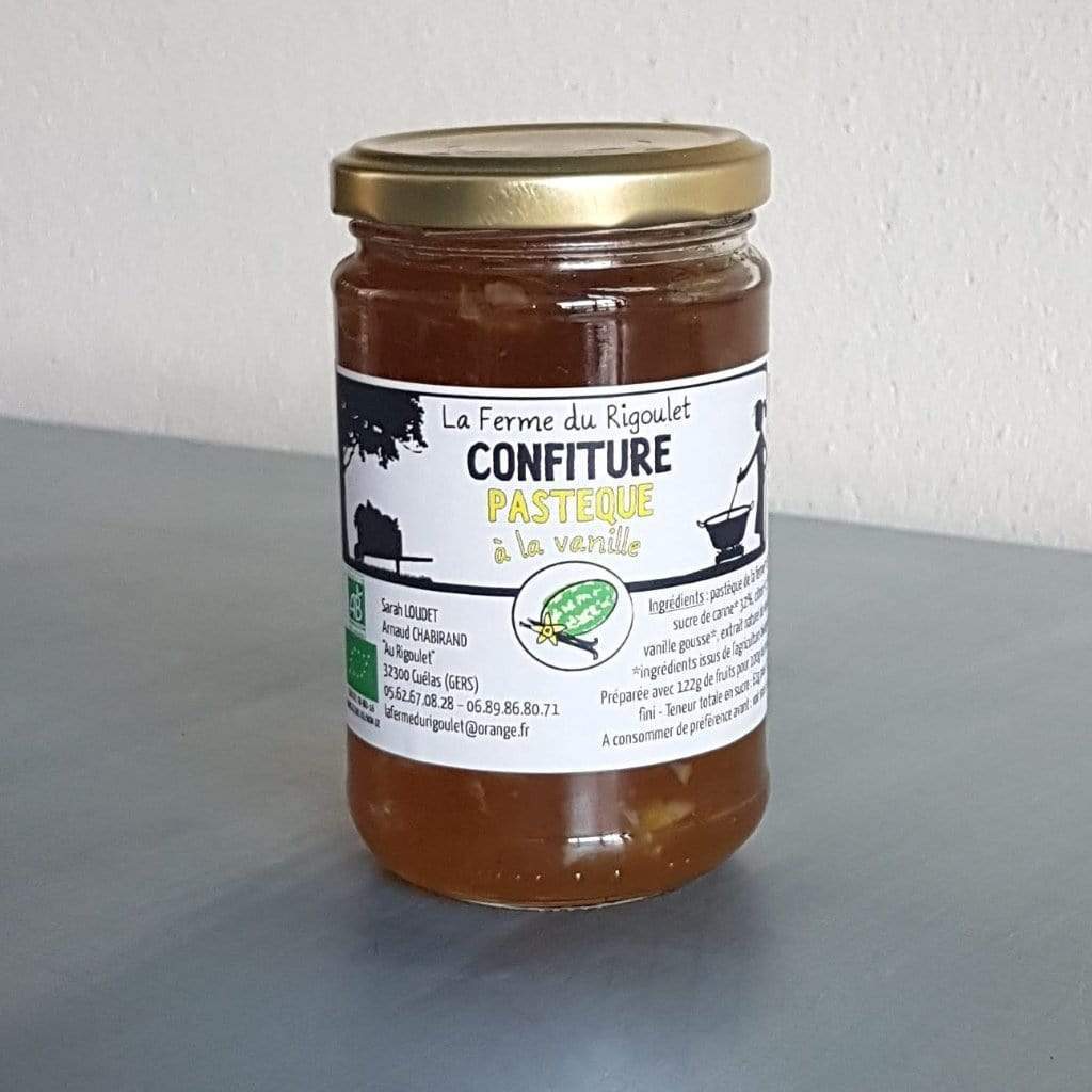 Confiture Pastèque-Vanille - 350g Ferme du Rigoulet vrac-zero-dechet-ecolo-balma-gramont