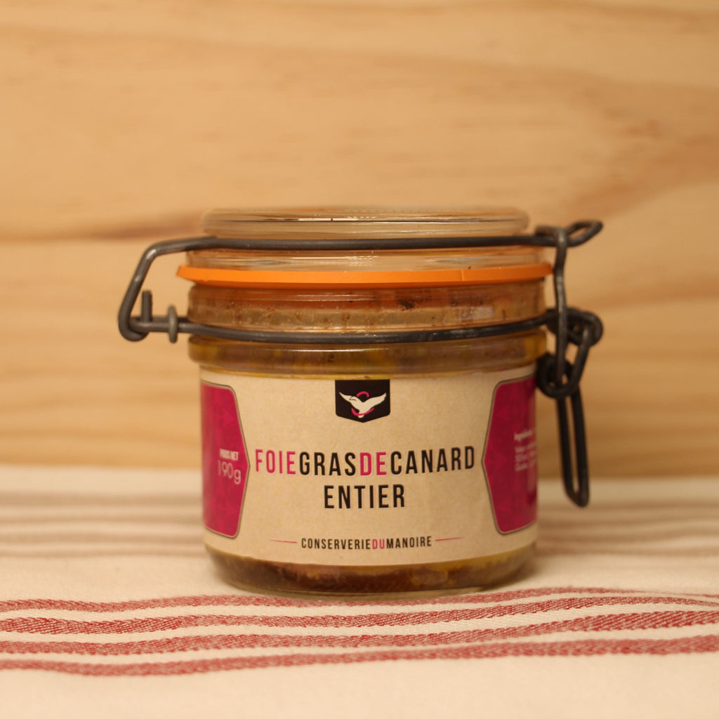 Foie gras de canard entier local 3/4 parts - 190g Conserverie du manoire vrac-zero-dechet-ecolo-balma-gramont