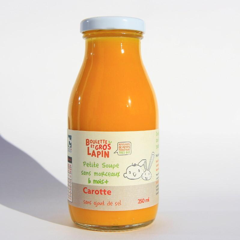 Pot bébé - Petite soupe : Carotte 250ml Boulette et Gros Lapin vrac-zero-dechet-ecolo-balma-gramont
